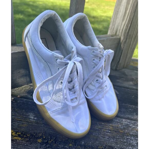 Vans Old Skool White Double Lite Gum Sole Sneakers Size‎ M6 W7.5 - Picture 9 of 9